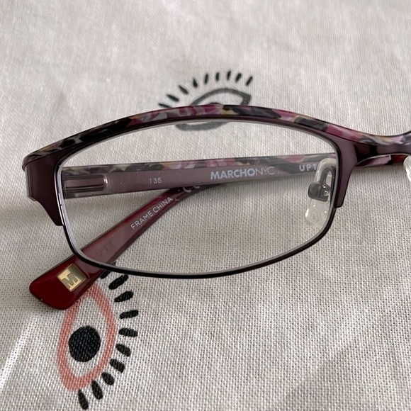 Marchon NYC carriage 601. 51 16 135. Women’s eyeglass frame, new metal glasses. - Picture 3 of 8